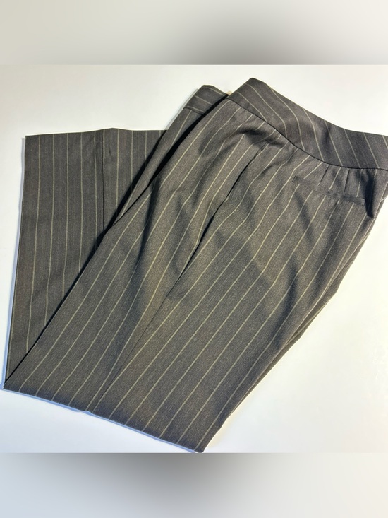 Chico's Pants - Chico woman’s  Gray Pinstripe Dress Pants 1.5short (US 10) stretch working girl